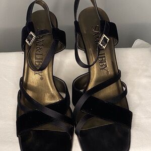 Sam & Libby Black Strappy Heels